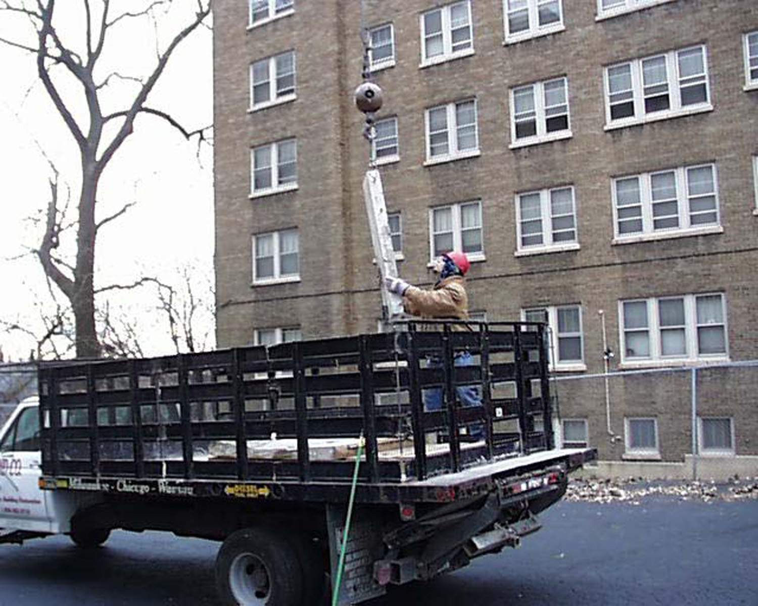 Eagles Club commercial building restoration - Loading Truck